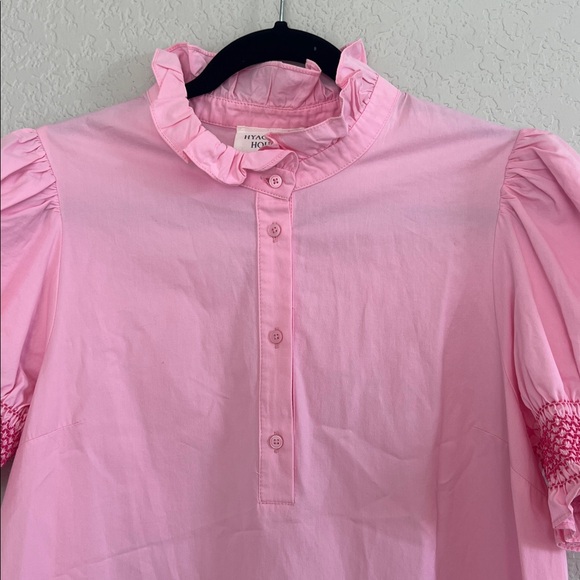 Tuckernuck Hyacinth House Pink Embroidery Eliza Midi Dress. Size Large - Picture 5 of 16